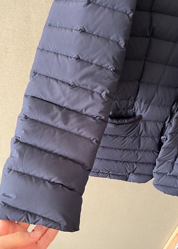 Düğmeli, Normal Kesim Mavi Erkek Mont - Görsel 3