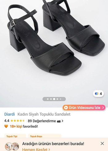 38 Beden Siyah Topuklu Sandalet