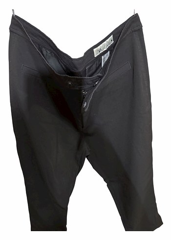 Zara Siyah Duz Pantolon
