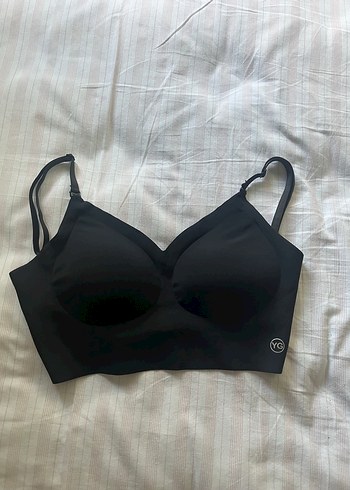 Siyah Athleisure Spor Sütyeni