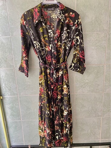 Trendyol & Milla Gömlek elbise çiçekli