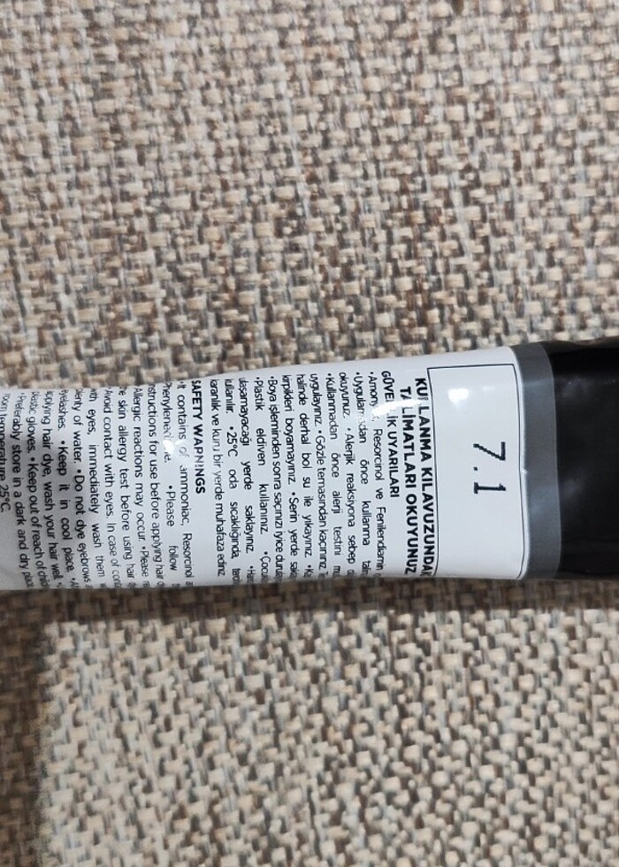 Küllü kumral 7.1 saç boyası  - Görsel 3