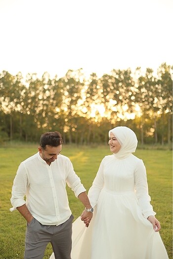 Tesettür nikah elbisesi - Görsel 5