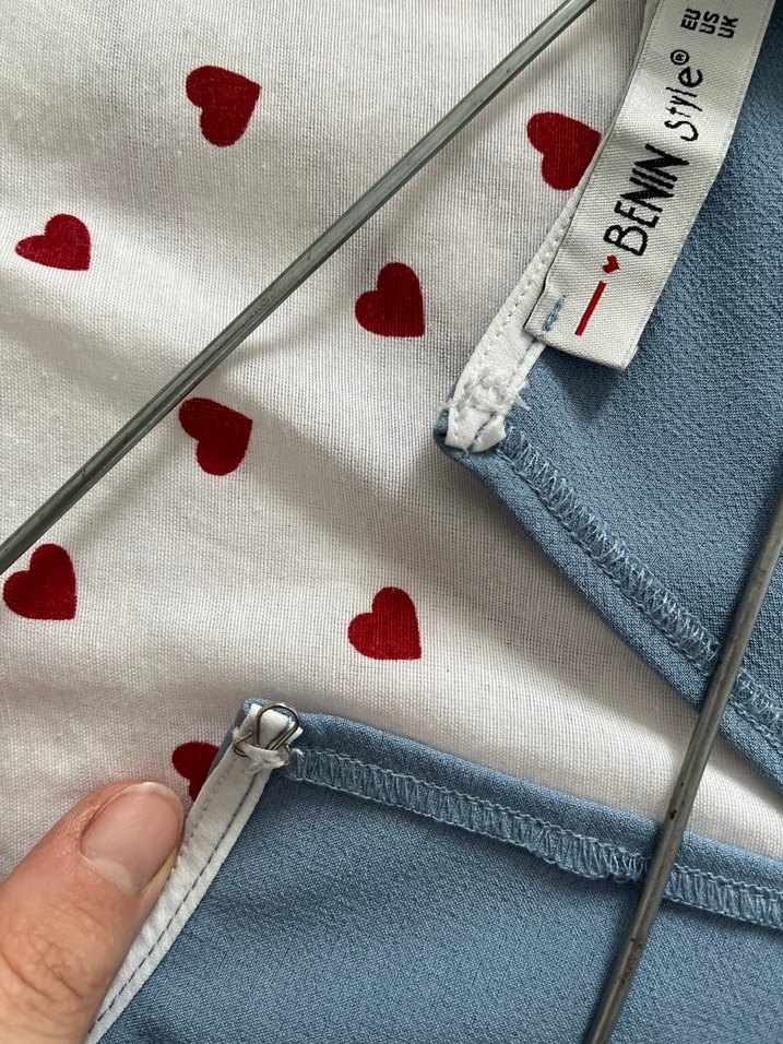 Düğmeli Yüksek Yakalı Mavi Kolsuz Yelek - Görsel 3