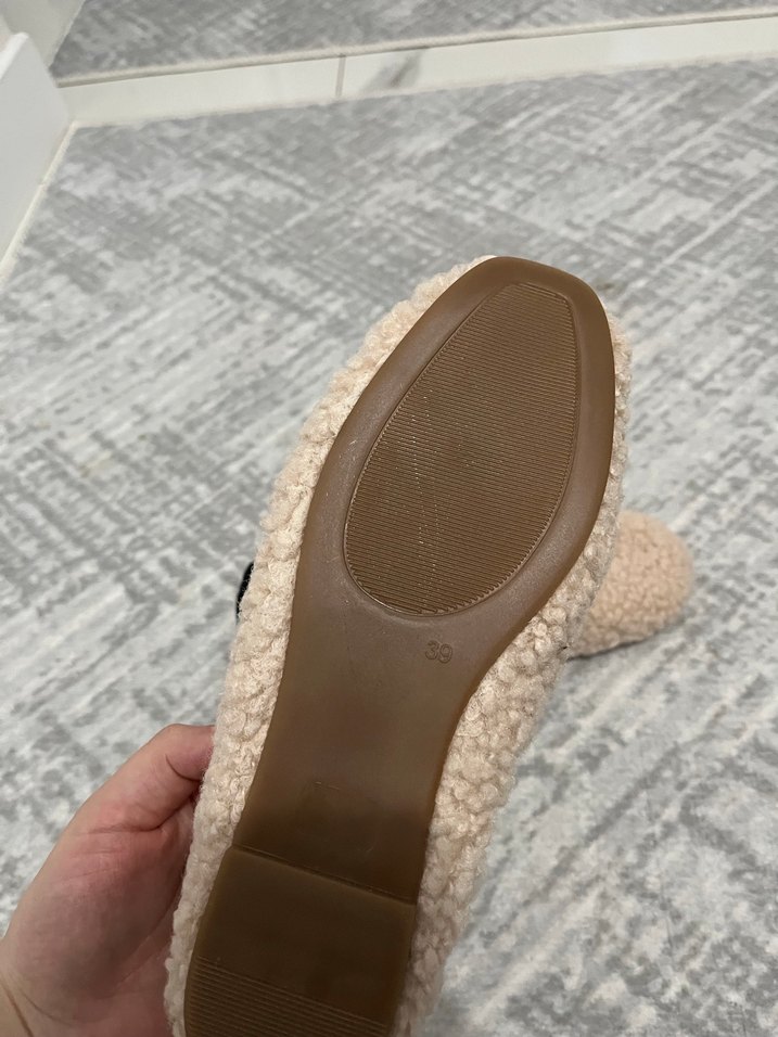 Bej Yünlü Babet Ayakkabı - Görsel 2