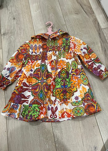 GB BABY markalı Renkli Bohem Kız Çocuk Elbisesi - Görsel 3