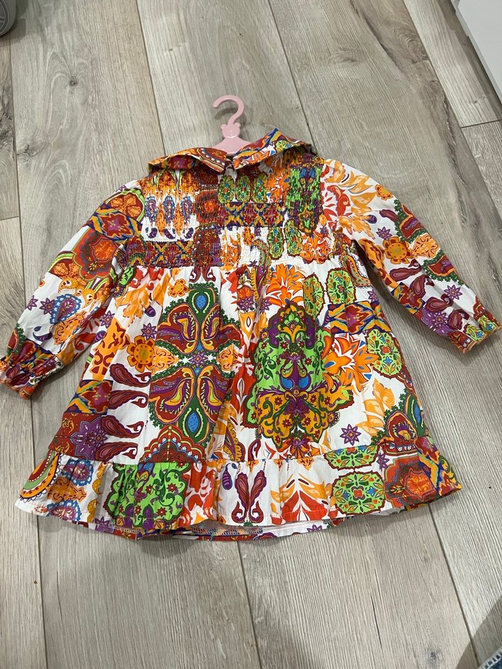 GB BABY markalı Renkli Bohem Kız Çocuk Elbisesi - Görsel 3