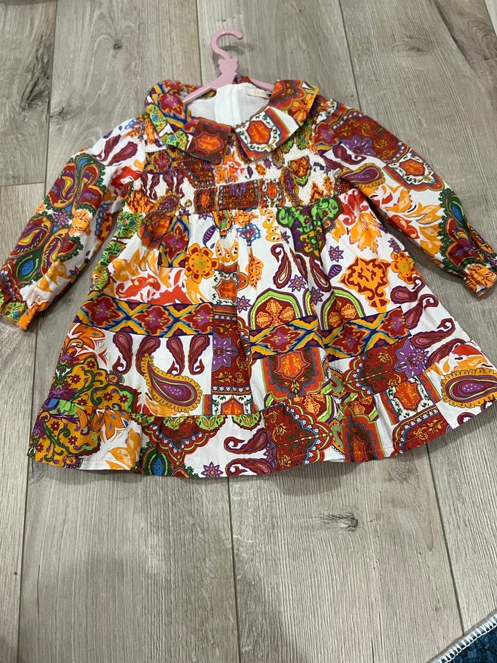 GB BABY markalı Renkli Bohem Kız Çocuk Elbisesi - Görsel 2