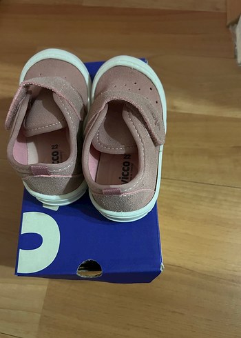 Kız Bebek İlk Adım Pembe Cırtlı Ayakkabı - Görsel 2