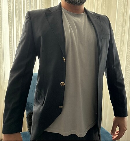 Siyah Erkek Ceket - Görsel 2