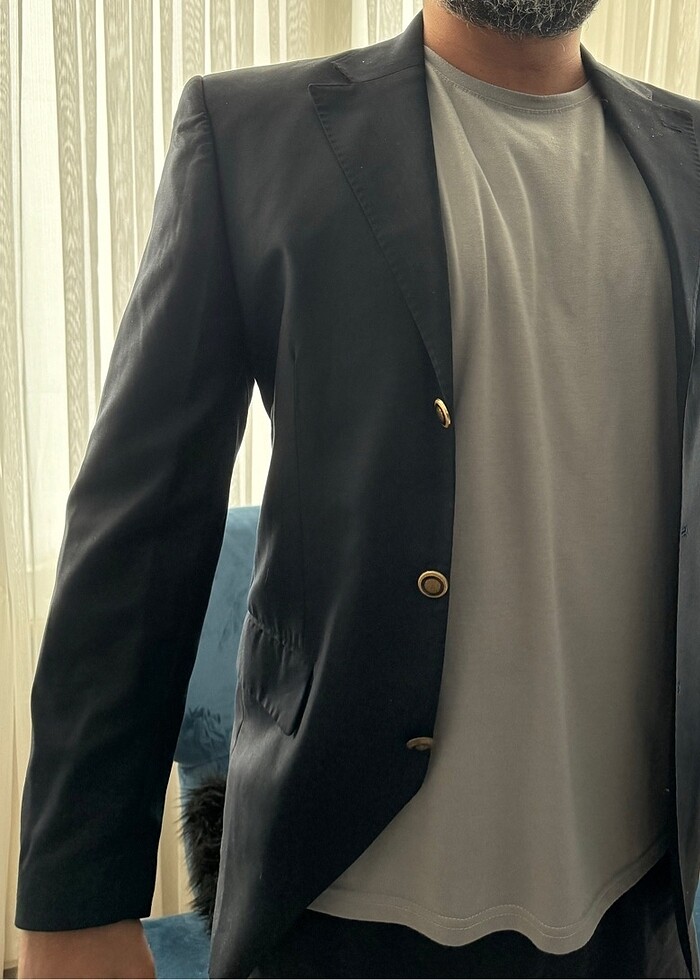 Siyah Erkek Ceket - Görsel 2