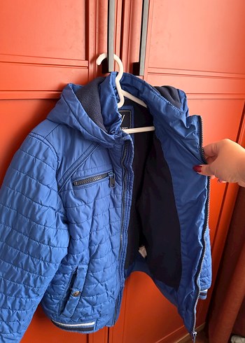 Erkek Çocuk Mavi Fermuarlı Mont - Görsel 2