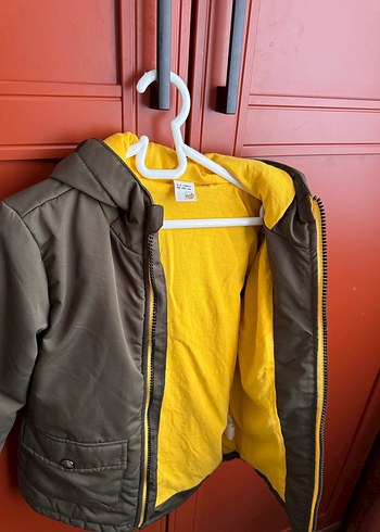 Kapüşonlu Fermuarlı Erkek Çocuk Mont - Görsel 2