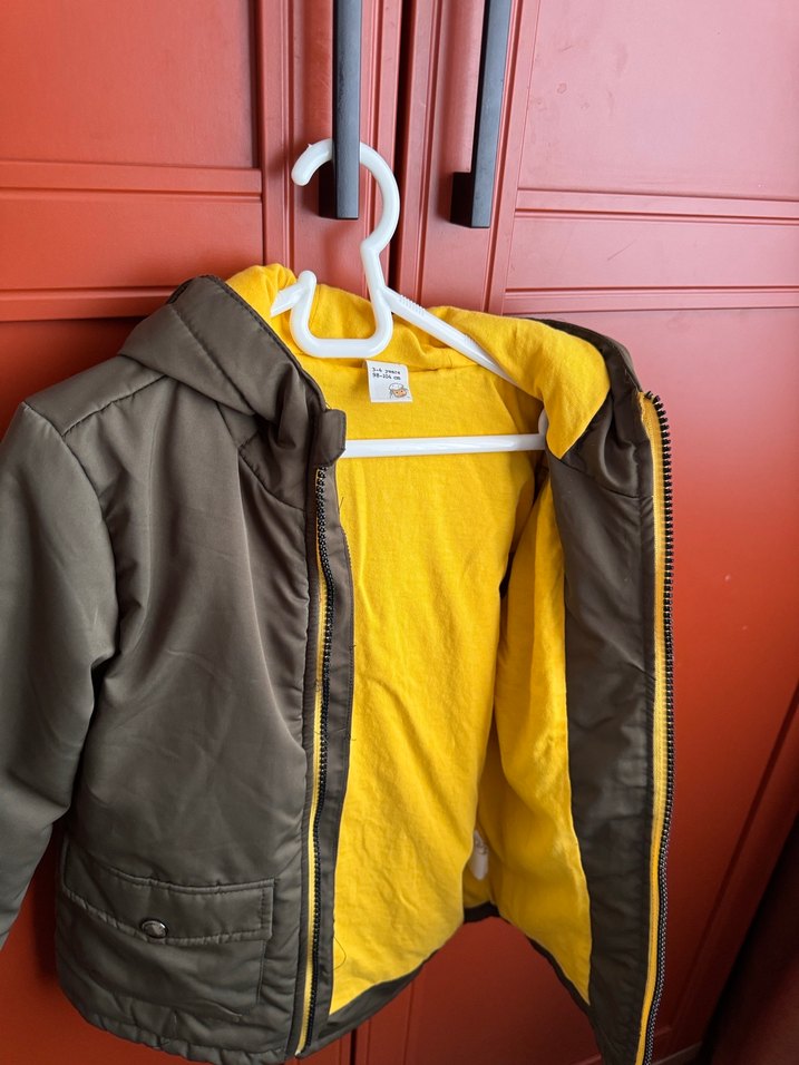 Kapüşonlu Fermuarlı Erkek Çocuk Mont - Görsel 2