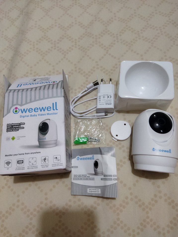 Weewell WMV630 Beyaz Bebek Kamerası - Görsel 4