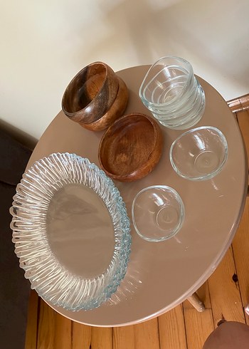 Servis tabağı, kuruyemişlik, reçellik
