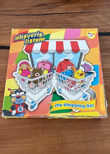 Renkli Alışveriş Listesi Eğitim Oyuncağı