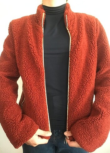 12-13 Yaş Beden peluş mont