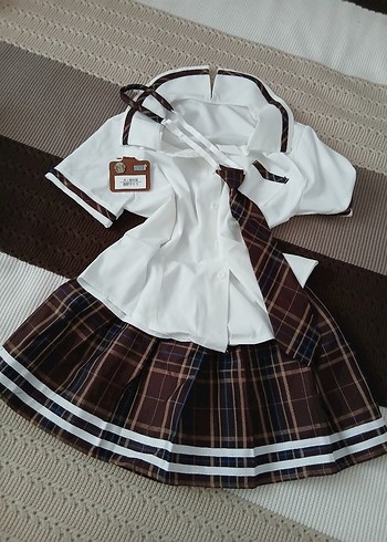 Ekoseli Pilili Mini Mezuniyet Elbisesi..MEVCUT. - Görsel 5