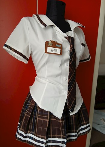 Ekoseli Pilili Mini Mezuniyet Elbisesi..MEVCUT. - Görsel 6