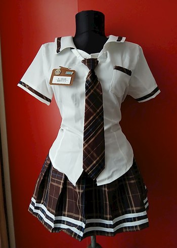 Ekoseli Pilili Mini Mezuniyet Elbisesi..MEVCUT. - Görsel 7