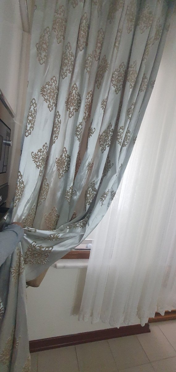 Nakışlı fon perde - Görsel 4