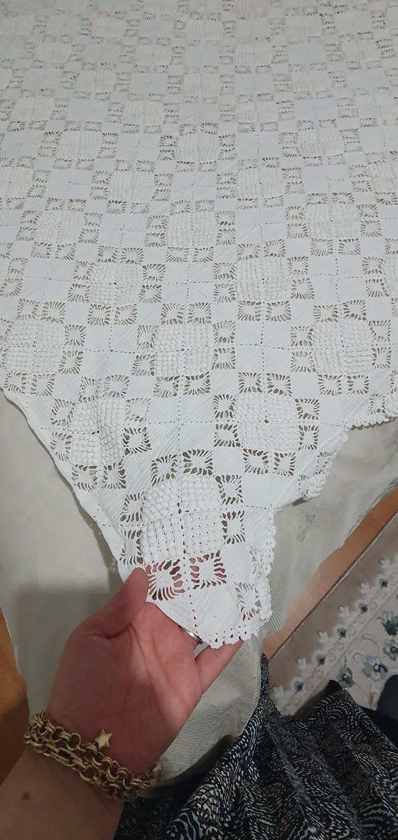 el örmesi dantel yatak örtüsü - Görsel 4