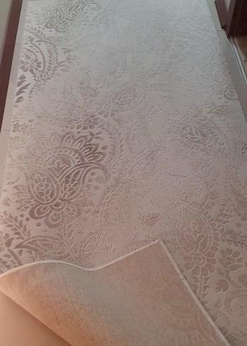Gri Beyaz Düz Desenli Halı - Görsel 3