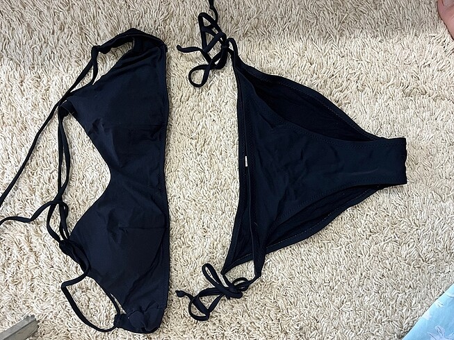 40 Beden penti ipli bikini takımı