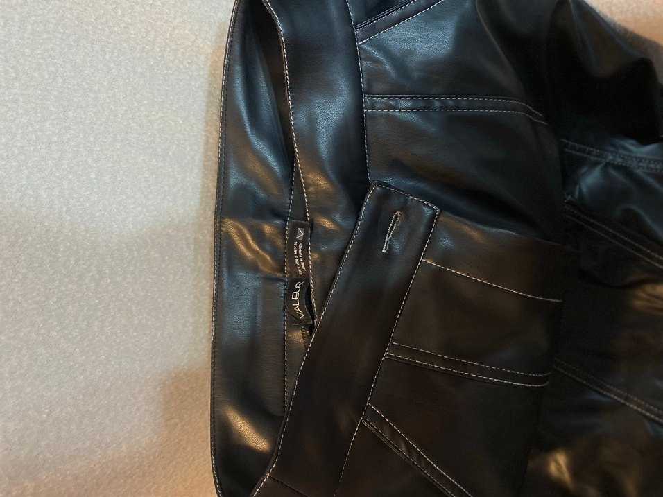 Kadın Siyah Deri Uzun Kesim pantolon - Görsel 2