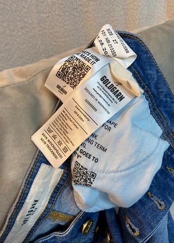 Kadın Mavi Denim Rahat Kesim Jean - Görsel 6