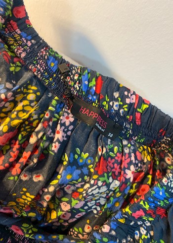 Çiçek Desenli Uzun Bohem Elbise - Görsel 2