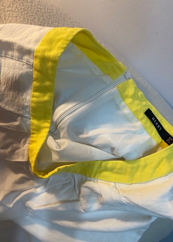 Sarı Desenli etek - Görsel 3