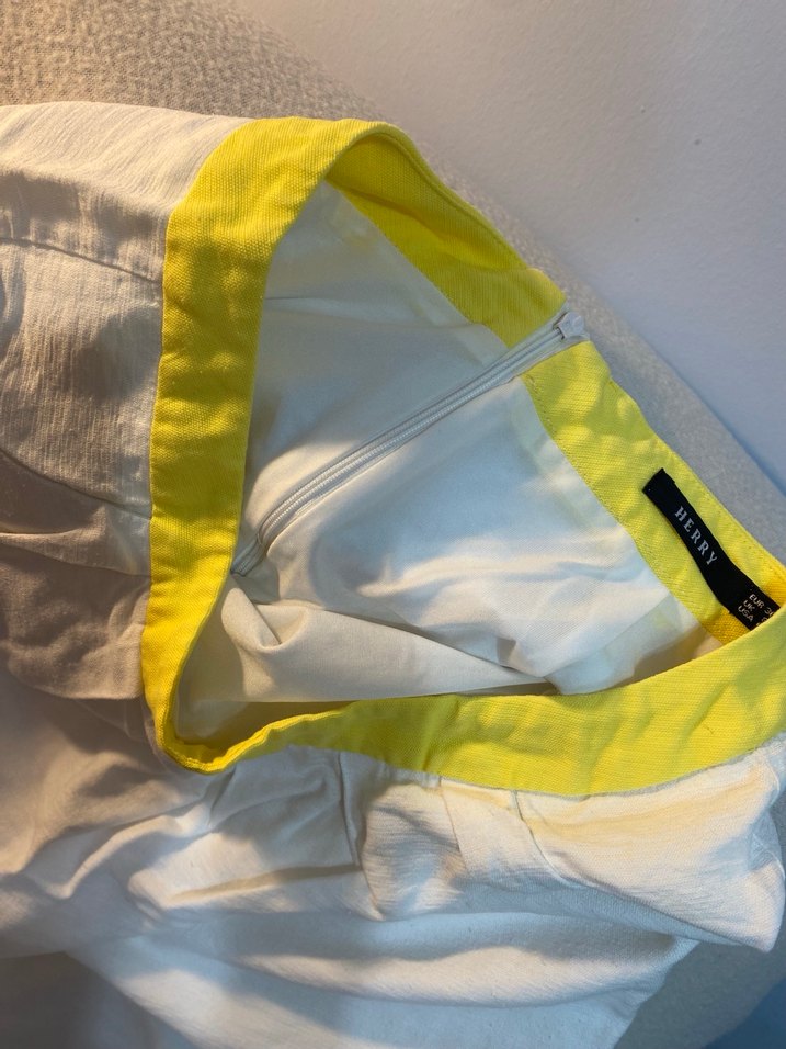 Sarı Desenli etek - Görsel 3