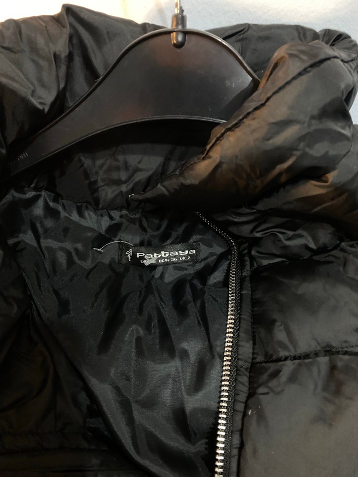 Siyah Fermuarlı Kadın Kışlık Midi Mont - Görsel 3