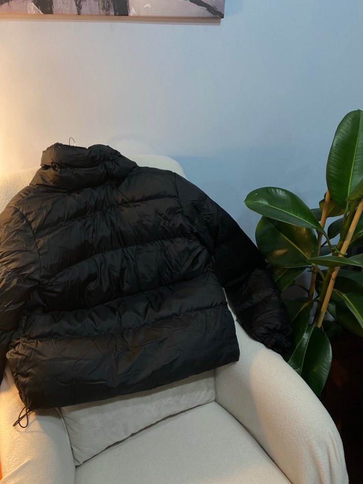 Siyah Fermuarlı Kadın Kışlık Midi Mont - Görsel 2