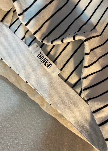 Çizgili Pilili Mini Etek - Görsel 2