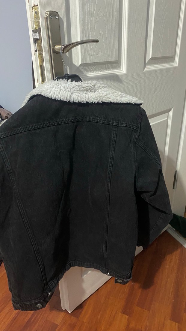 Gri Kadın Midi Ceket, Kürklü, Sokak Stili - Görsel 2