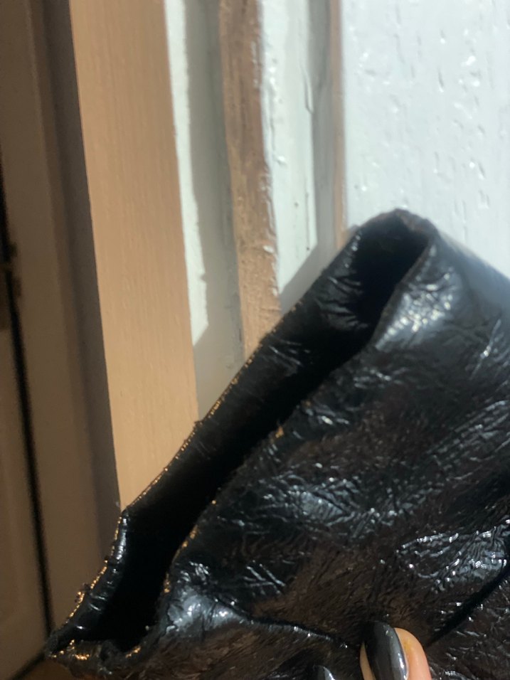 Siyah Deri Kürklü Kadın Ceket - Görsel 4