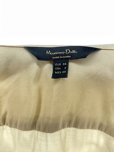 34 Beden kahverengi Renk Massimo Dutti Gömlek %70 İndirimli.