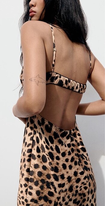 Zara Zara Saten Elbise