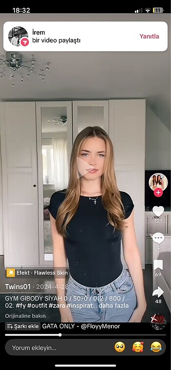 Zara Zara Taşlı Body