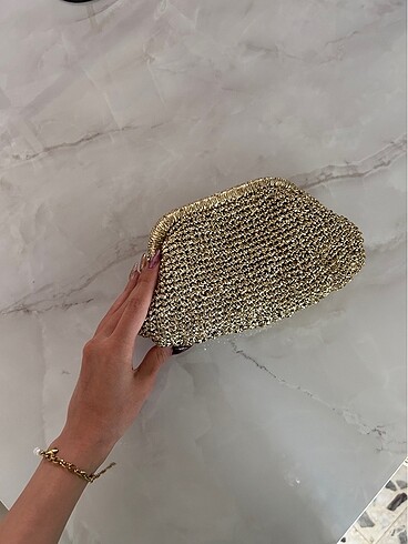 Hasır Gold Çanta