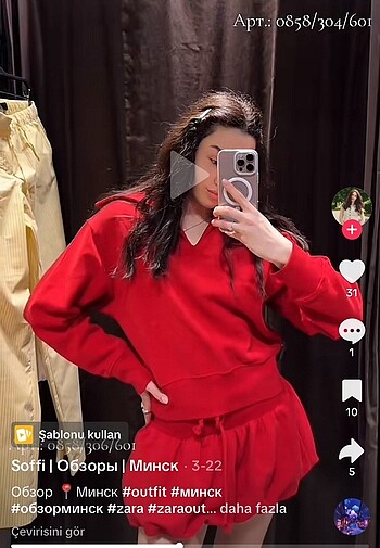 s Beden Zara balon etek