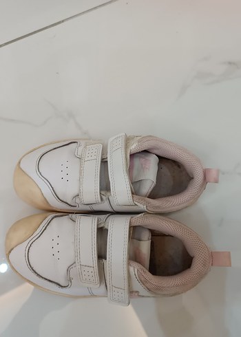 26 Beden Nike Kız Çocuk Beyaz Pudra Sneaker