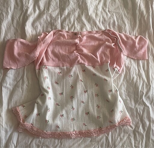 Coquette pembe bluz