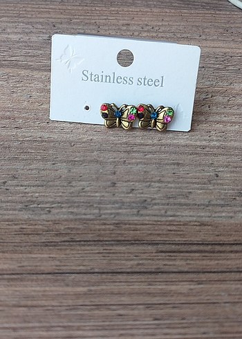 Diğer Renkli Boncuklu Mini Kadın Küpe