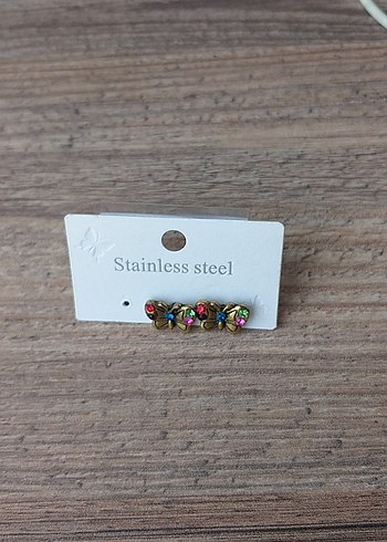 Renkli Boncuklu Mini Kadın Küpe