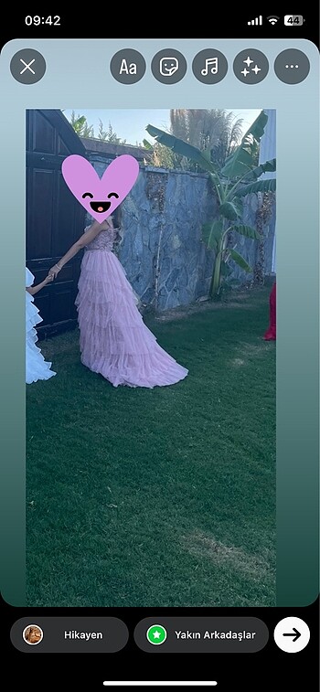 s Beden pembe Renk Alfabeta abiye elbise
