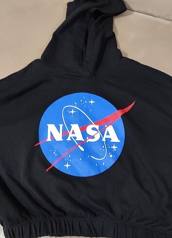 13-14 Yaş Beden H&M krop nasa sweatshirt